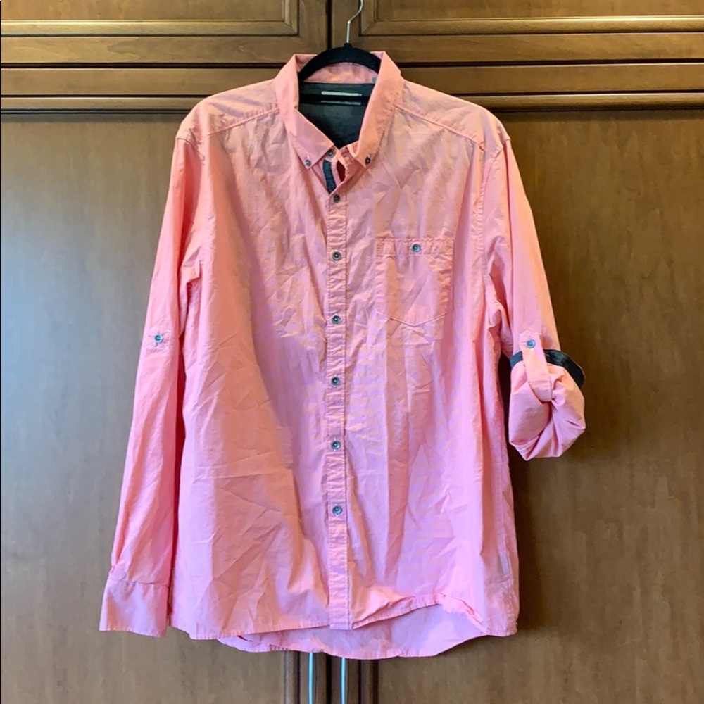 Reaction Kenneth Cole micro-plaid button down